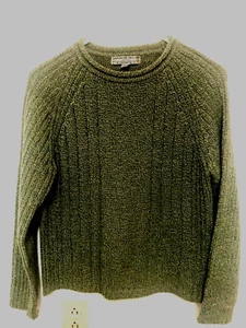 Women's Carolyn Taylor Petite Essentials Green Pullover Sweater Size PM - Picture 1 of 6
