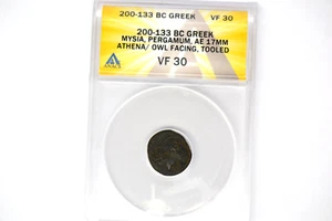 Ancient Greece: Mysia Pergamum AE 17 MM (200-133 BC) ANACS VF-30 Tooled. - Picture 1 of 9