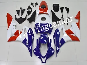 Kit de carenado por inyección ABS Apto para 2007 08 CBR600RR BANDERA AMERICANA azul rojo blanco - Imagen 1 de 7
