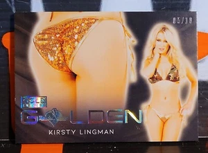 2021 BENCHWARMER GOLD GOLDEN ** KIRSTY LINGMAN ** HOLO FOIL 5/10 " BUTT CARD " - Picture 1 of 1