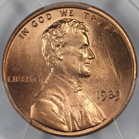1983 PCGS MS66RD Lincoln Cent 46328102 Cover