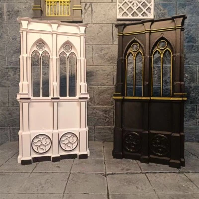 1/12 Scale Dollhouse Miniatures Royal Palace Door Windows Unpainted Building - Image 1 of 4