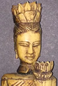 Beautiful Vintage Ethnic Southeast Asian Bone Deity Statues~Totems~Xlnt~1970s - Picture 1 of 8