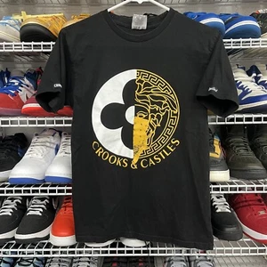 Crooks & Castles Split Black Tshirt Size Small - Picture 1 of 5