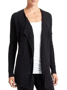 ATLETA Merino Envoltura Llanura Nuevo Sin Etiquetas, Talla Grande, Negro, ¡Agotado en Tiendas! - Imagen 1 de 3