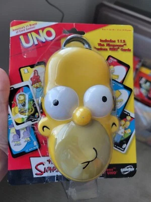 2007 The Simpsons UNO Card Game Set With Homer Head Case  - Image 1 of 3