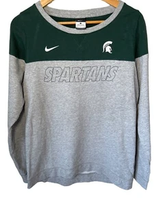 Nike Women's Michigan State Spartan Heavy Long Sleeve Shirt; Size Large - Picture 1 of 3
