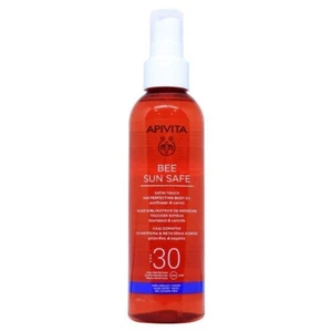 Aceite corporal perfeccionador bronceador satinado seguro para el sol Apivita Bee SPF30 200 ml - Imagen 1 de 1