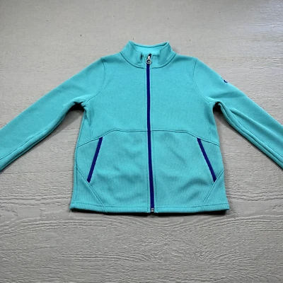 Suéter Spyder Juvenil XL 18 Azul Cremallera Completa Bolsillos Polar Exterior Informal Foto 1 de 4