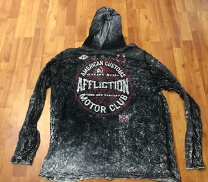 Affliction American Customs Lightweight Pullover Tibe Hoodie Size 3XL - Picture 1 of 6