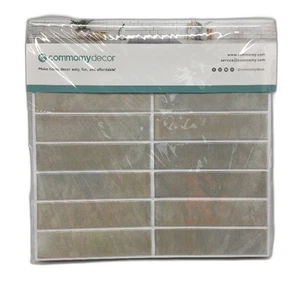 NEW Commomy Sage Green 30x30cm Peel And Stick Tile PVC Self Adhesive Wall - Picture 1 of 7