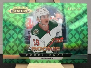 2021-22 Upper Deck Stature Rookie Excellence Green /125 Calen Addison #RE-35 RC - Picture 1 of 2