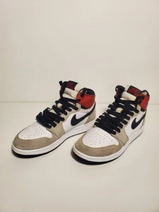 Kids Jordan 1 Retro High Light Smoke Grey (GS) 575441-126 Size 6Y - Picture 1 of 9