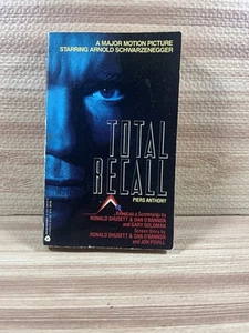 Total Recall Novel Book 1990 VTG Piers Anthony Arnold Schwarzenegger Movie Quaid - Picture 1 of 3