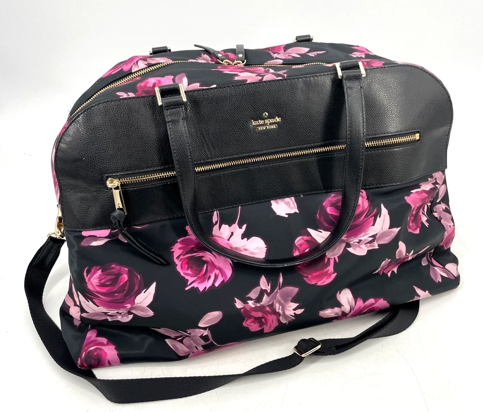 Kate Spade New York 女士大号 Smith Street Zanna Weekender 包花卉行李箱 — 第 1/4 张图片