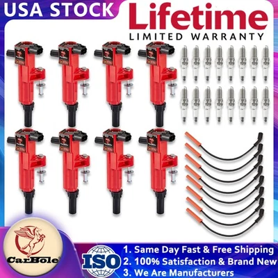 For 2008-2009 Dodge Durango V8 4.7L UF601 Ignition Coils & Wireset & Spark Plugs — 第 1/4 张图片