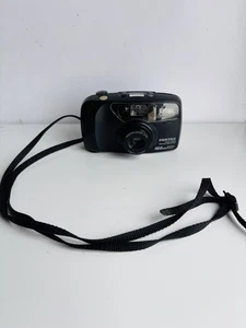 Pentax IQZoom EZY 35mm Film Point & Shoot Camera 38-70mm AF Zoom Flash Black - Picture 1 of 5