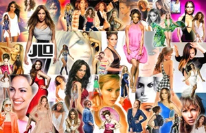 Póster de collage de JENNIFER LÓPEZ (J-Lo) - Imagen 1 de 3