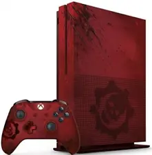 Microsoft Xbox One S 2 TB Gears of War 4 Videospielkonsole rot + Spiele + Bundle