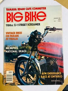 August 1976 BIG BIKE - Vintage Motorcycle Magazine - Imagen 1 de 2