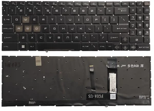 Oryginalna angielska klawiatura amerykańska MSI Cyborg 15 Air A12V MS-15K1 A13VEK A13VFK A13UCK - Zdjęcie 1 z 3