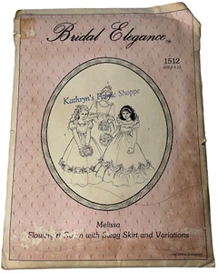 Bridal Elegance Sewing Pattern Melissa Flowergirl Gown Swag Skirt and Variations - Picture 1 of 5