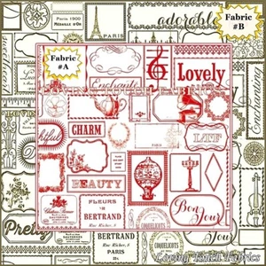 RILEY BLAKE "LOST AND FOUND 2" LOVE WORDS FABRICS (SELECTION) - Picture 1 of 3