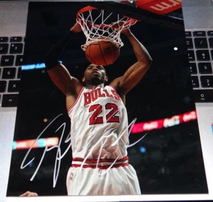 TAJ GIBSON CHICAGO BULLS SIGNED 8X10 PHOTO KNICKS NBA!!! - Picture 1 of 1