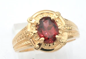Rhodolite Garnet Ring 14K Yellow Gold Brand New Retail $975.00 - Picture 1 of 6