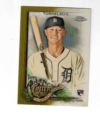 Spencer Torkelson Rookie 2022 Topps Chrome Allen & Ginter Gold #208 #d /50 A599 - Image 1 of 2