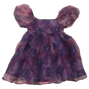 Pokemon Girls Purple Puff Sleeve Gengar Dress - Picture 1 of 2