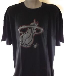 NEW Mens MAJESTIC Miami Heat Black Pop Short Sleeve Big & Tall NBA Tee T Shirt