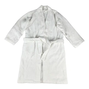 PB Teen Waffle Spa Resort Robe Turkish Cotton Cozy Bathrobe White XXS/XS - Picture 1 of 6