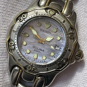 SEIKO SCUBA 7N85-0070 Air Diver's 200m Stainless Steel Ladies Round B13491 - Picture 1 of 12