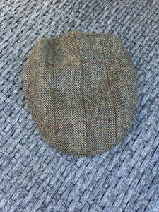 Barbour Crieff Olive Wool Check Flat Cap - Picture 1 of 5