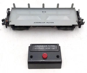 American Flyer 914 Vintage S Log Unloading Car EX - Bild 1 von 5