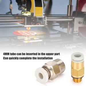 Metal 3D Printer Parts CR-10 Hotend Extruder Pneumatic Connector For Crealit NEW - Afbeelding 1 van 12