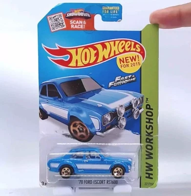 2015 HW Workshop - Hot Wheels Fast and Furious Brian's '70 Ford Escort RS1600 - Image 1 of 4