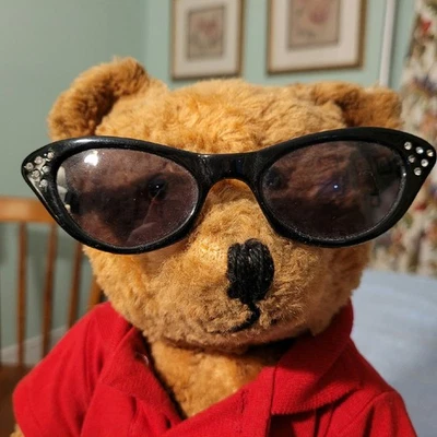 Antik Vintage 1930er Gold Artsilk American Knickerbocker Teddybär 15 Zoll GUC+ - Bild 1 von 4