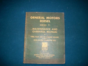 ORIGINAL General Motors Diesel Series 71 Maintenance and Overhaul Manual - Picture 1 of 4