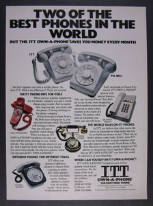 1979 ITT Own-A-Phone Telephones Domino Security Rotary Phones vintage print Ad - Picture 1 of 1