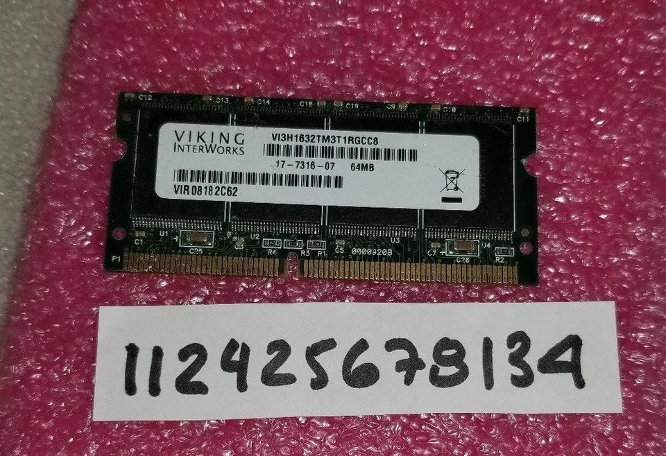 64MB Flash Boot Rom  Memory 144PIN SODIMM Modules Approved for Cisco  17-7316-07 - image 1 of 1