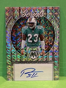 PATRICK SURTAIN 2023 Panini Mosaic Silver Prizm Scripts Auto Miami Dolphins - Picture 1 of 2