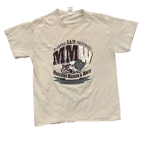 Alabama A&M University Marching Maroon & White Band T-shirt Adult Size Large - Picture 1 of 9
