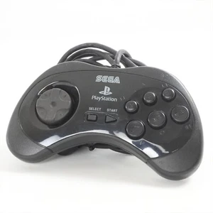 PS2 SEGA Classic Control Pad Controller Black for PlayStation 2 2147 - Picture 1 of 3