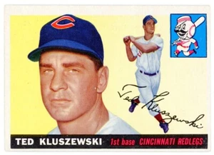 1955 Topps TED KLUSZEWSKI Cincinnati Reds #120 sobre excelente estado (3) - Imagen 1 de 2