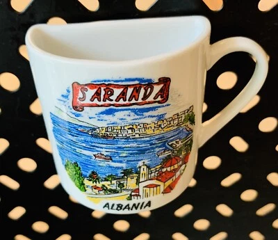 Coffee Cup Colorful  Multi Colored Collector Refrigerator Magnet Saranda Albania Foto 1 de 4