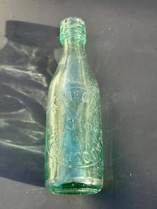 59219 Old Vintage Antique Glass Bottle Pint Beer Wiveliscombe Hancock War Time - Picture 1 of 3