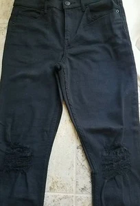 Express Jr's DESTROYED  Black jeans size 10R NWT - Picture 1 of 6