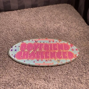 Vintage 90's Socially Hazardous Sticker. “Boyfriend Challenged”             SR42 - Picture 1 of 5
